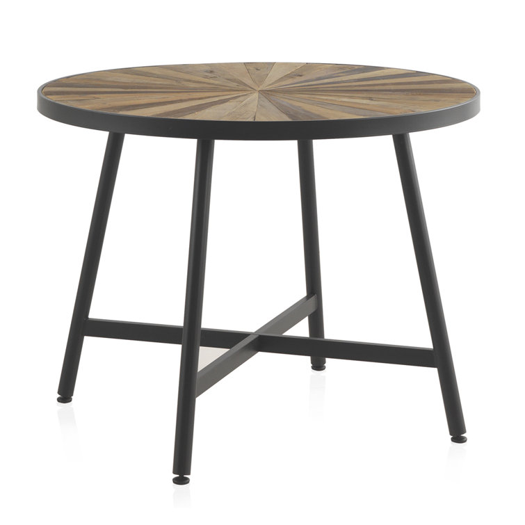 Gracie Oaks Madeline 100Cm Iron Dining Table Wayfair.ie